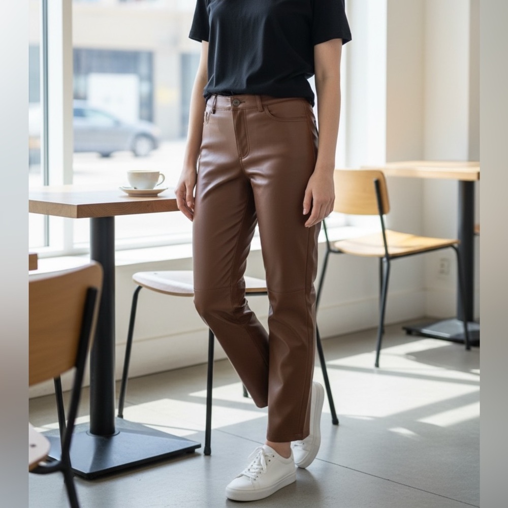 Maison D’Amelie Faux Leather Pants 6 Extremely Soft